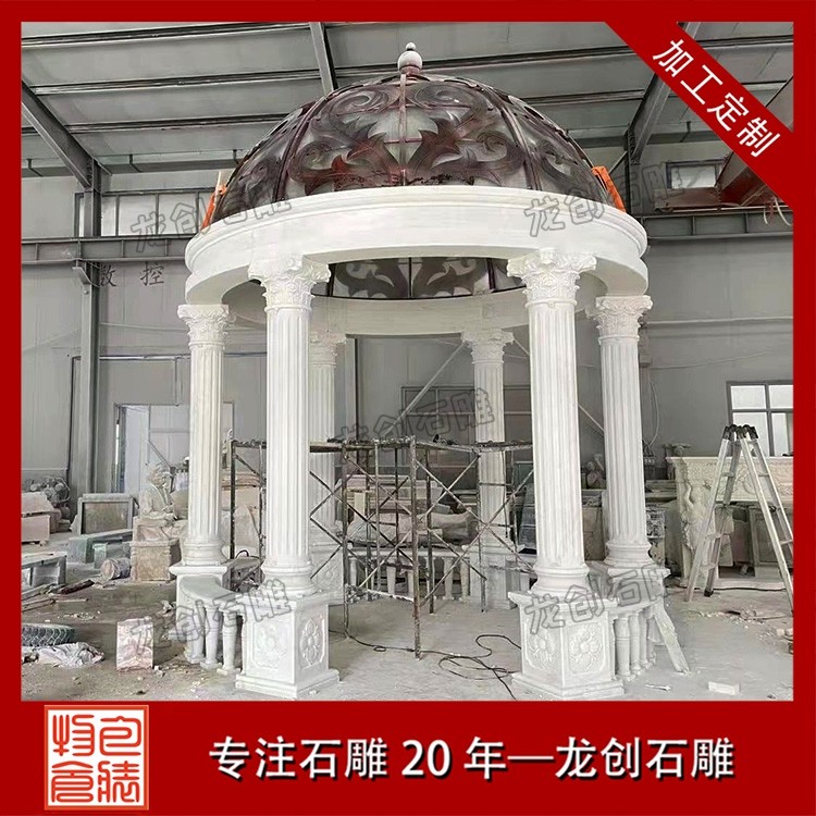 千年惠安石雕技藝 打造經久耐用的戶外園林景觀石亭